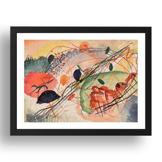   watercolor 6 1911 by Wassily Kandinsky, 17x13" Frame