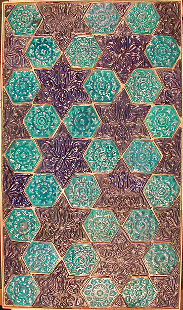 :Tile Panel late 13th–14th century-16x12"(A3) Poster
