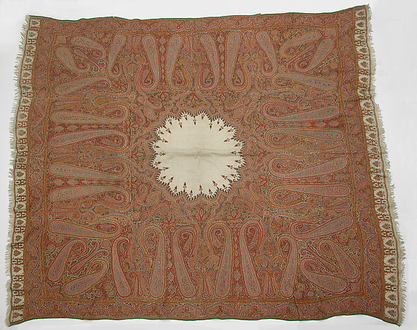:Shawl mid-19th century or later-16x12"(A3) Poster