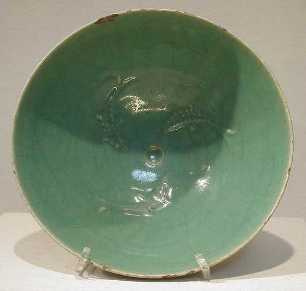 :Bowl with Fish Motifs first half 14th century-16x12"(A3) Poster