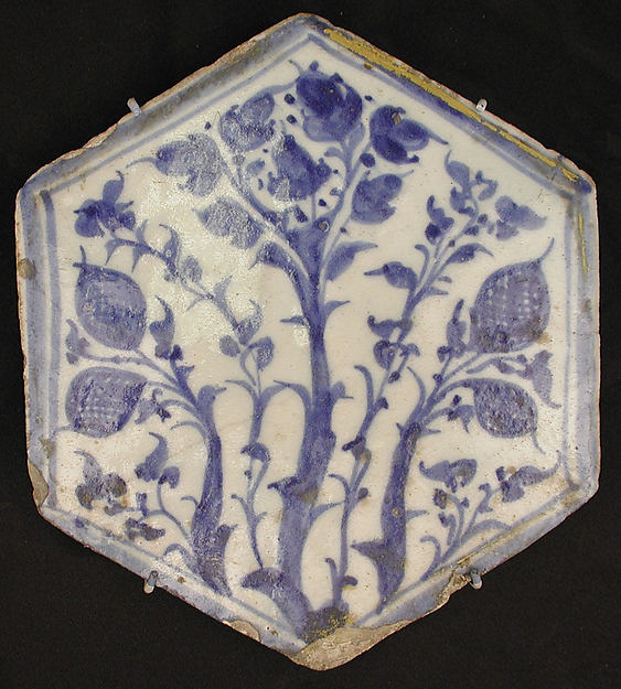 :Hexagonal Tile second half 15th century-16x12"(A3) Poster