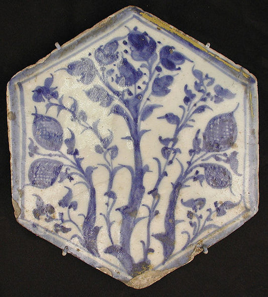 :Hexagonal Tile second half 15th century-16x12"(A3) Poster