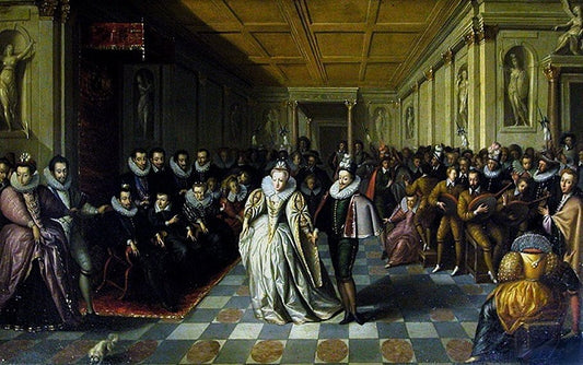 Wedding Ball of the Duc de Joyeuse, vintage artwork by Hieronymus Francken I, A3 (16x12") Poster Print