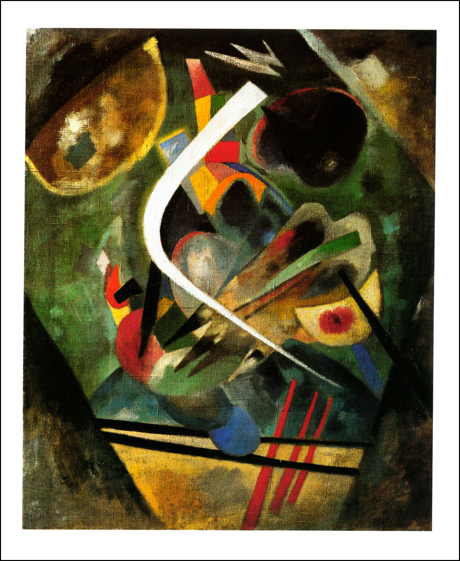 weisser-strich by Wassily Kandinsky, 12x8"(A4) Poster Print
