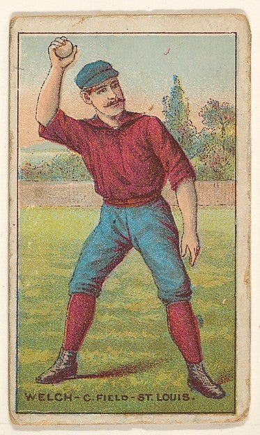 :Welch Center Field St. Louis from the "Gold Coin" Tobacco Issue 1887, vintage artwork, 16x12"(A3) Poster Print