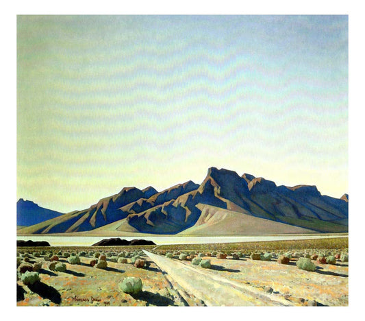 Classic Vintage Landscape by Maynard Dixon, Classic American Western Art, 16x12" (A3) Poster Print
