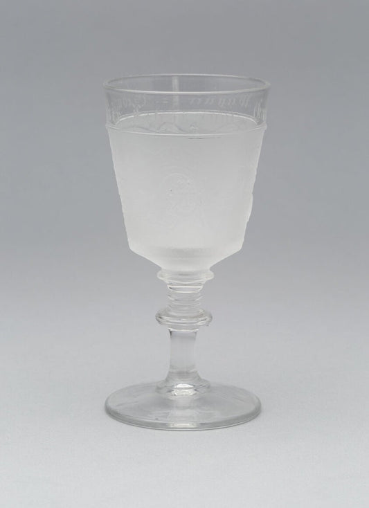 Westward Ho!/Pioneer pattern cordial glass by  Gillinder and Sons, 1861–c. 1930,23x16"( A2 size ) Poster Print