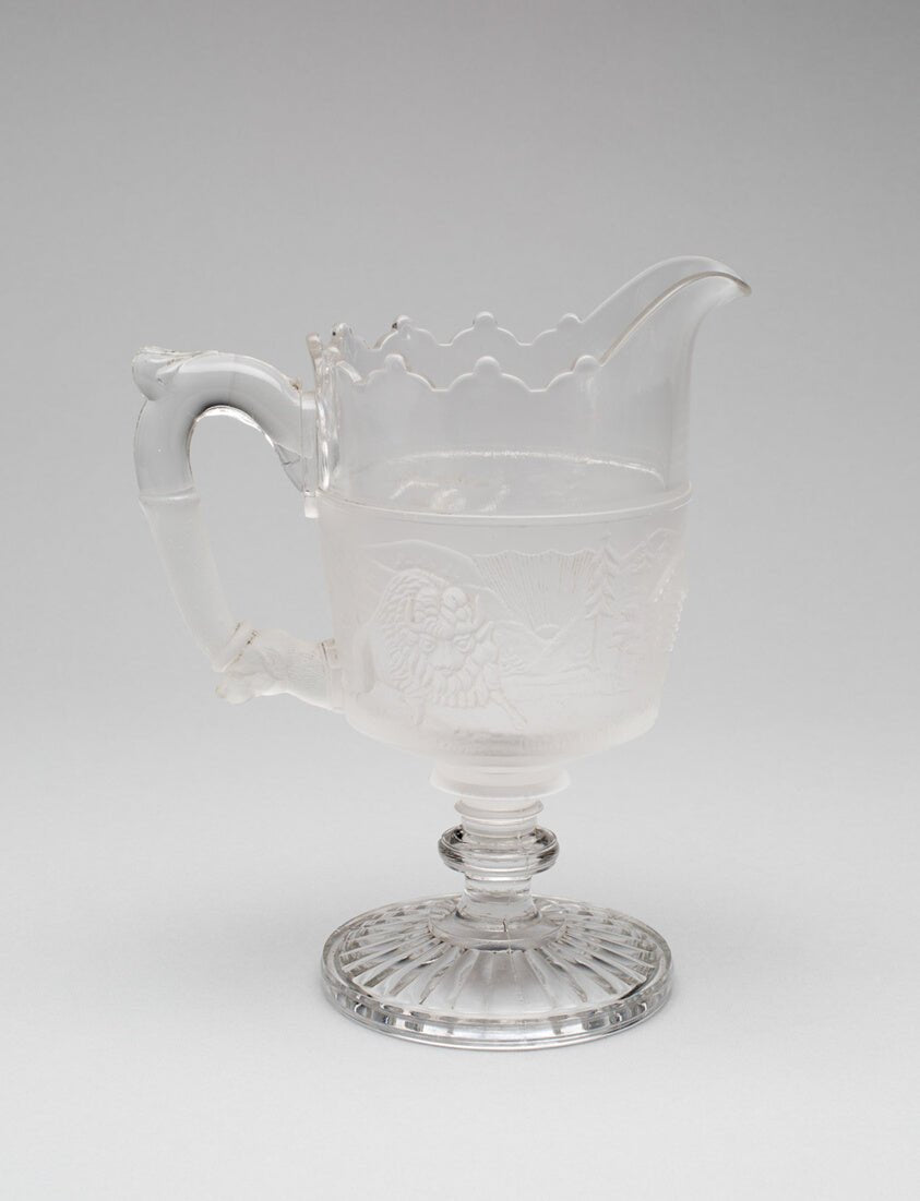 Westward Ho!/Pioneer pattern covered marmalade dish by  Gillinder and Sons, 1861–c. 1930, 23x16"( A2 size ) Poster Print