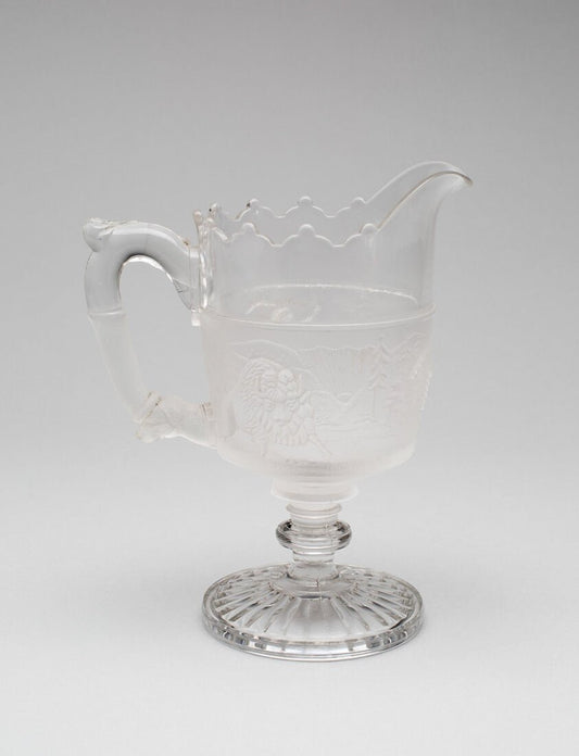 Westward Ho!/Pioneer pattern covered marmalade dish by  Gillinder and Sons, 1861–c. 1930, 23x16"( A2 size ) Poster Print