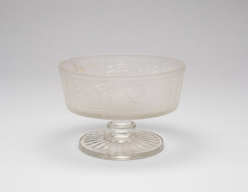 Westward-Ho!/Pioneer pattern footed dish by  Gillinder and Sons, 1861–c. 1930, 23x16"( A2 size ) Poster Print