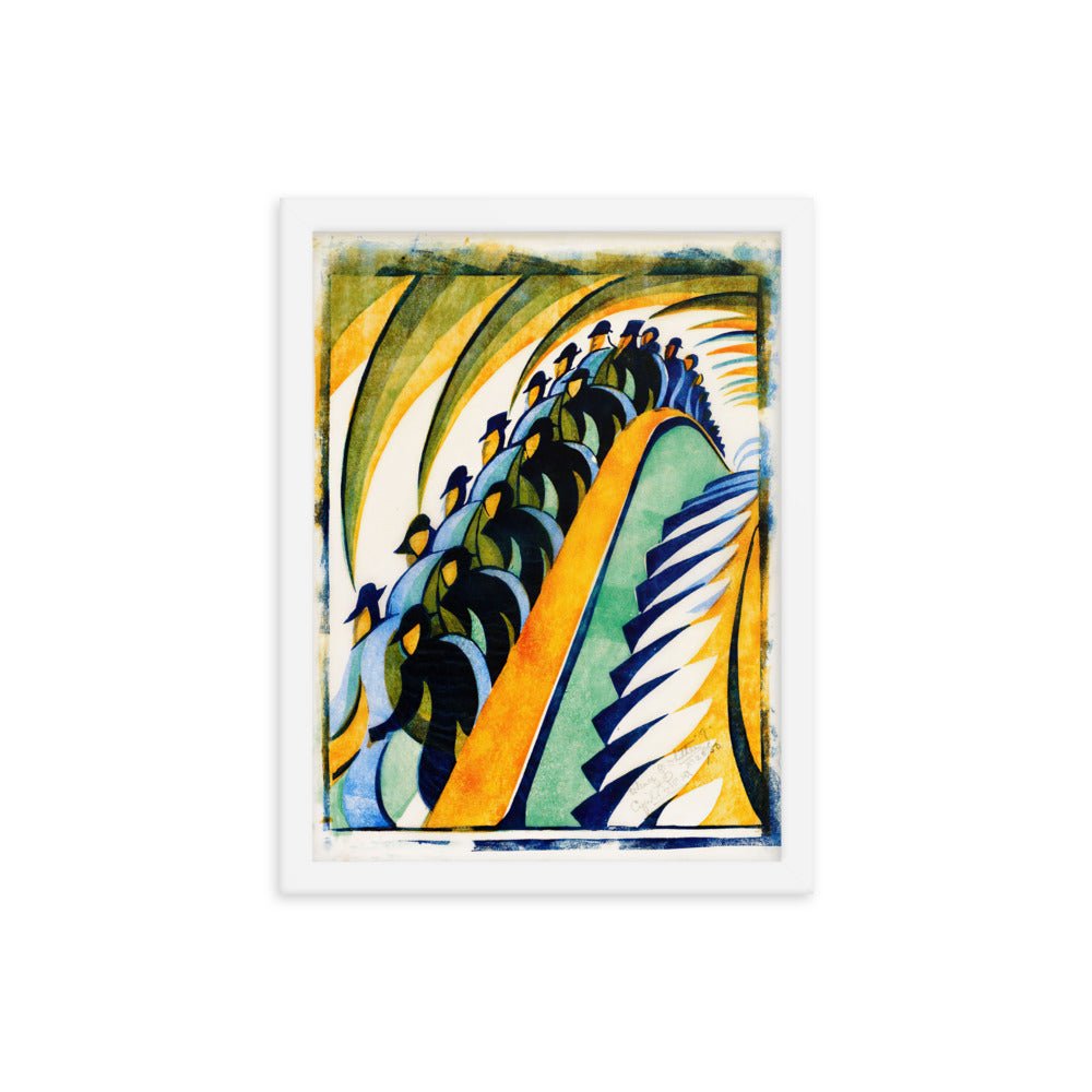 Whence and Whither? aka Escalator, 1932 by Cyril Edward Power, vintage art, Framed poster