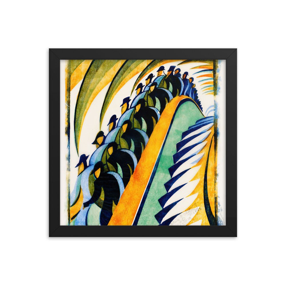 Whence and Whither? aka Escalator, 1932 by Cyril Edward Power, vintage art, Framed poster