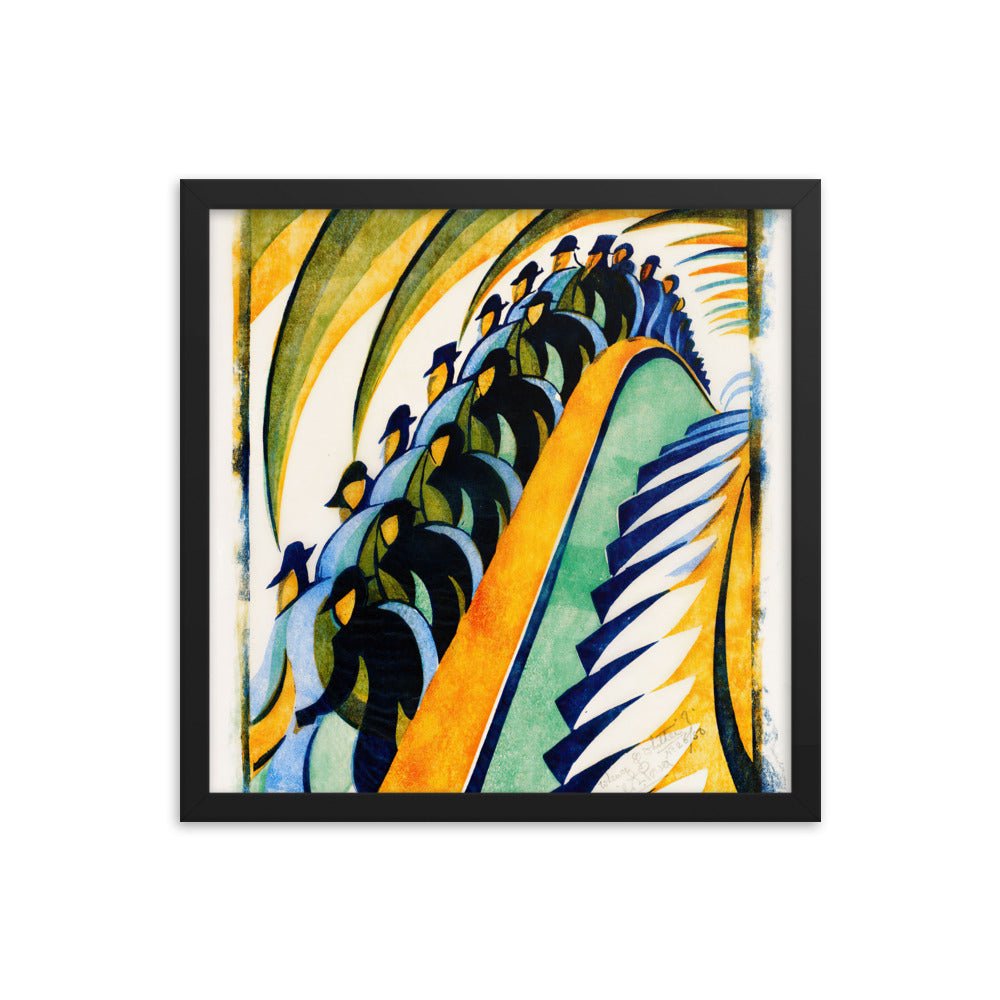 Whence and Whither? aka Escalator, 1932 by Cyril Edward Power, vintage art, Framed poster