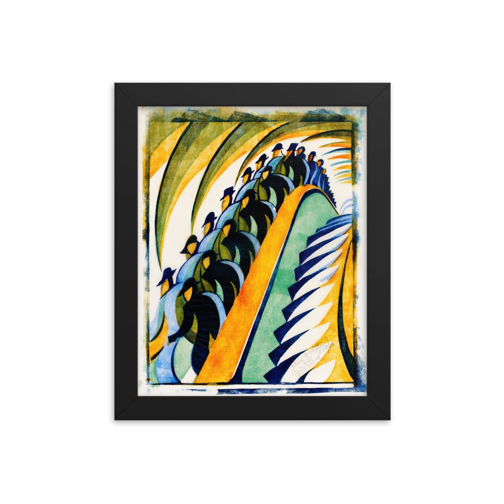 Whence and Whither? aka Escalator, 1932 by Cyril Edward Power, vintage art, Framed poster