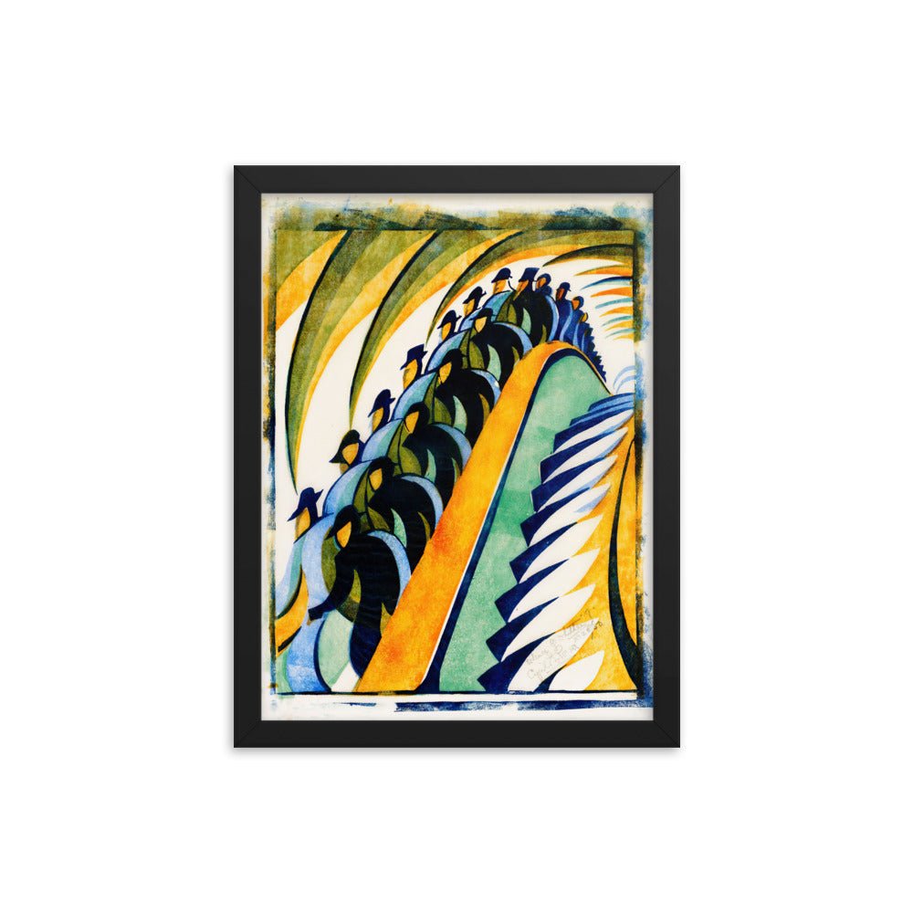 Whence and Whither? aka Escalator, 1932 by Cyril Edward Power, vintage art, Framed poster