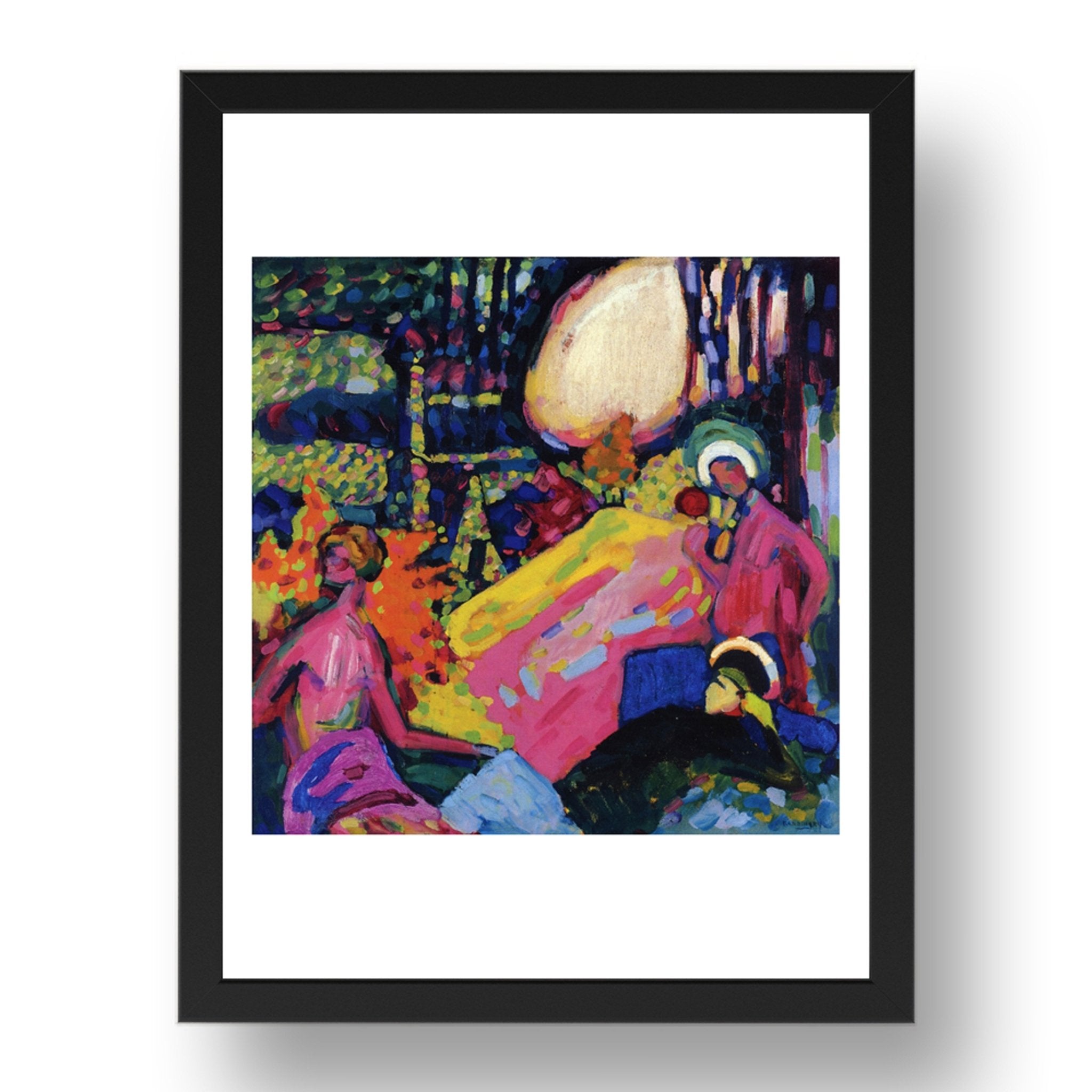 White Sound 1908 by Wassily Kandinsky, 17x13" Frame