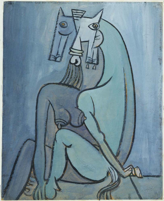 Wifredo Lam - Satan, vintage art, A3 (16x12")  Poster Print 