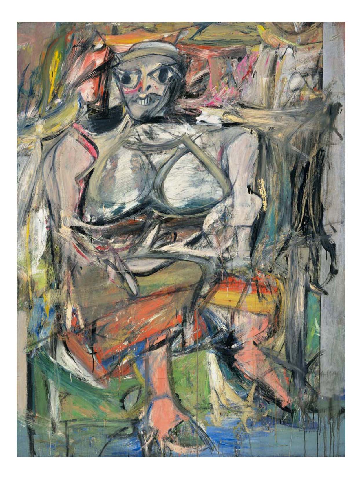 Willem de Kooning - Woman, I, 16x12" (A3) Poster Print