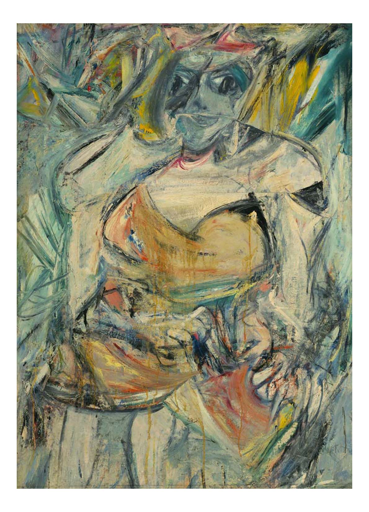 Willem de Kooning - Woman, II, 16x12" (A3) Poster Print