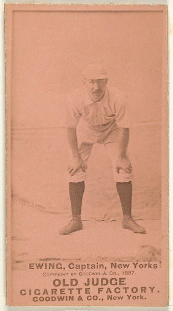 William "Buck" Ewing Captain and Catcher New York from the-16x12"(A3) Poster