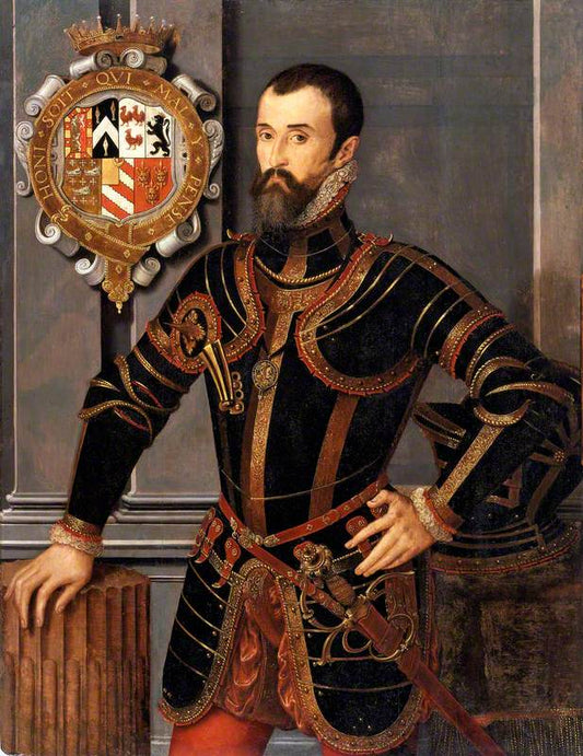 William Herbert, 1st Earl of Pembroke, vintage artwork by Steven van der Meulen, A3 (16x12") Poster Print