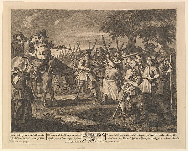 William Hogarth:Hudibras's First Adventure 1725–68-16x12"(A3) Poster