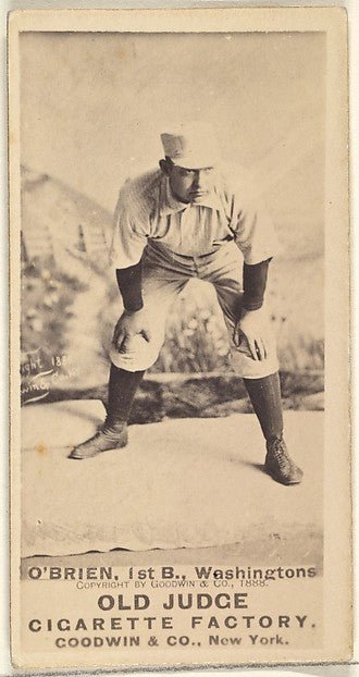 William Smith "Billy" O'Brien 1st Base Washington Nationals-16x12"(A3) Poster