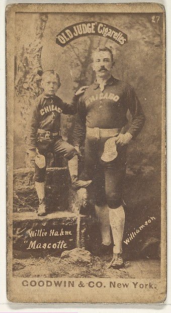 :Williamson Shortstop with Willie Hahne Mascot Chicago from-16x12"(A3) Poster