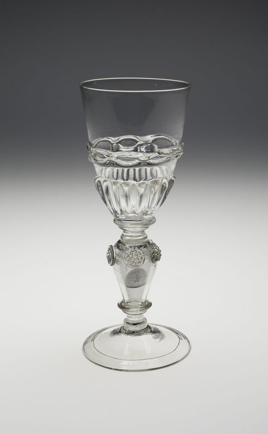 Wineglass Containing Two Uncirculated Charles II Silver Coins Dated 1670 and 1671 by  England, 23x16"( A2 size) Poster Print