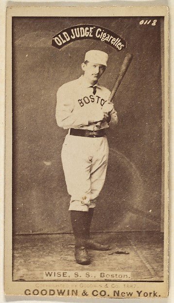 :Wise Shortstop Boston from the Old Judge series for Old Jud-16x12"(A3) Poster