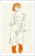 woman by Egon Schiele, 12x8" (A4) Poster Print