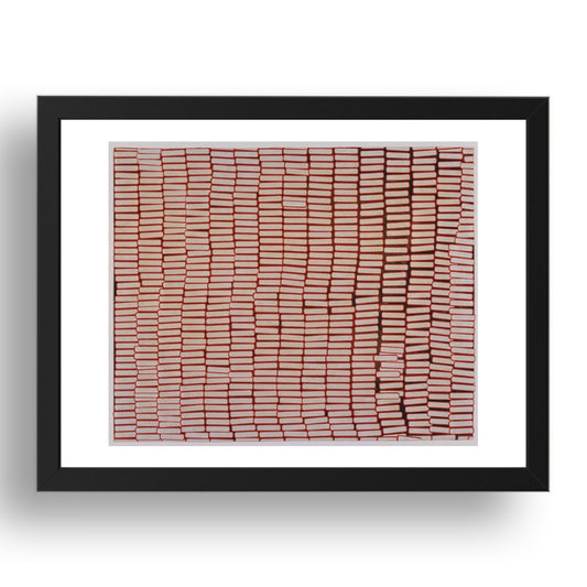 Yayoi Kusama: Accumulation of Stamps, 63, modernist artwork, A3 Size Reproduction Poster Print in 17x13" Black Frame