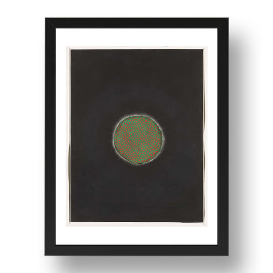 Yayoi Kusama: No. 19 H.S.W., modernist artwork, A3 Size Reproduction Poster Print in 17x13" Black Frame