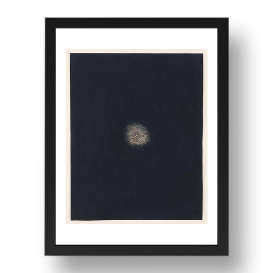 Yayoi Kusama: Untitled, modernist artwork, A3 Size Reproduction Poster Print in 17x13" Black Frame