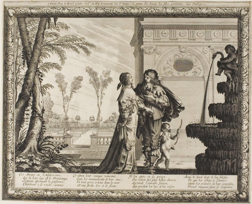 Youth, from The Four Ages of Man by  Abraham Bosse,23x16"( A2 size ) Poster Print