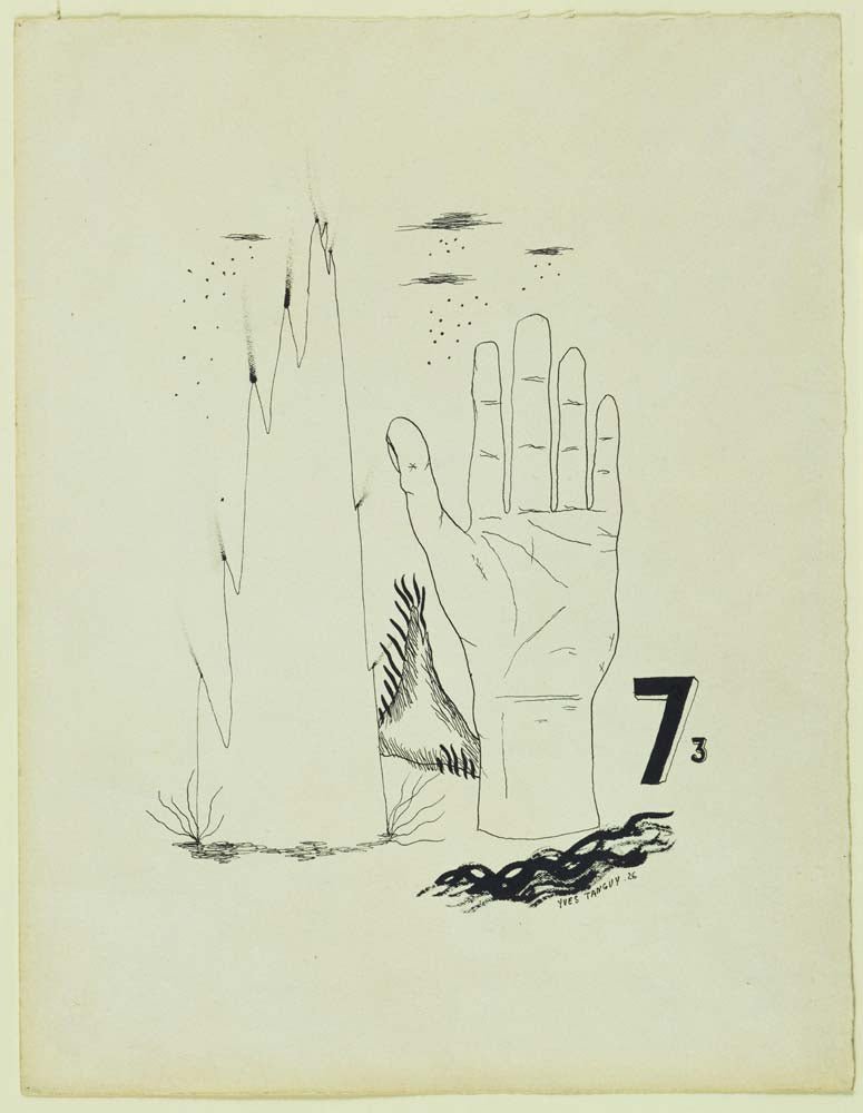Yves Tanguy - Untitled, vintage art, modern poster print