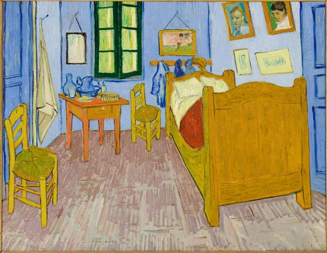 The Bedroom at Arles by Vincent van Gogh, vintage art, modern poster print