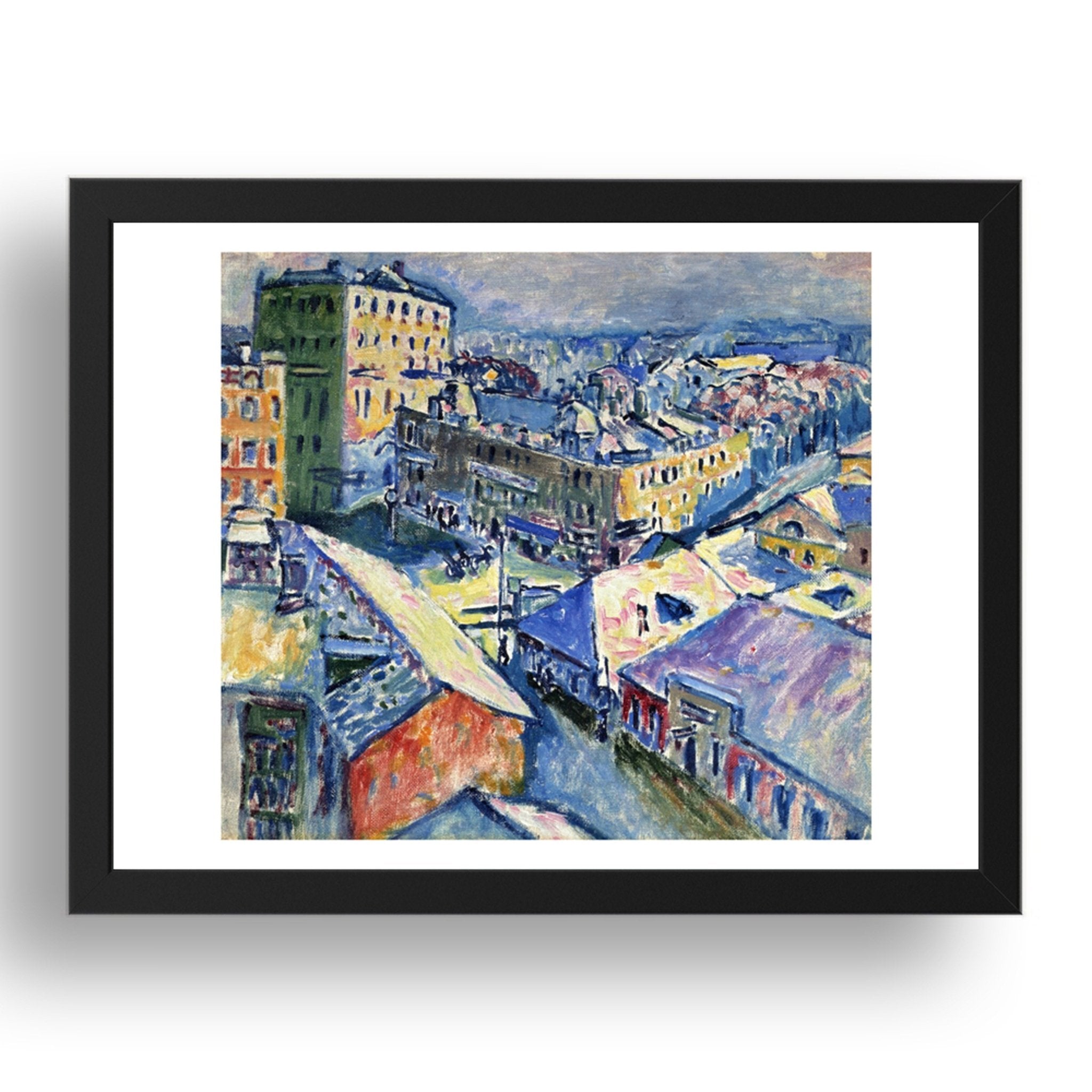 Zugovskaya Square 1916 by Wassily Kandinsky, 17x13" Frame